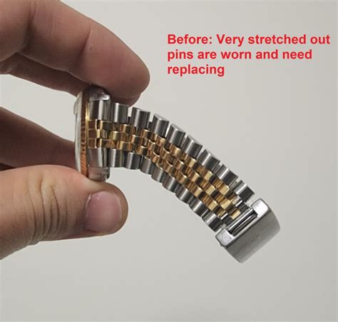 rolex jubilee bracelet stretch repair